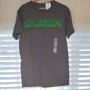 Minecraft Woman's Charcoal T Shirt, Size:  S, NWT